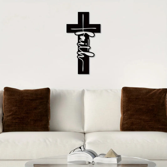 Faith Cross -  Metal Wall Decor