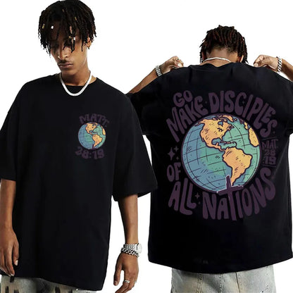 " Go Make Disciples Of All Nations" Cotton T-Shirt