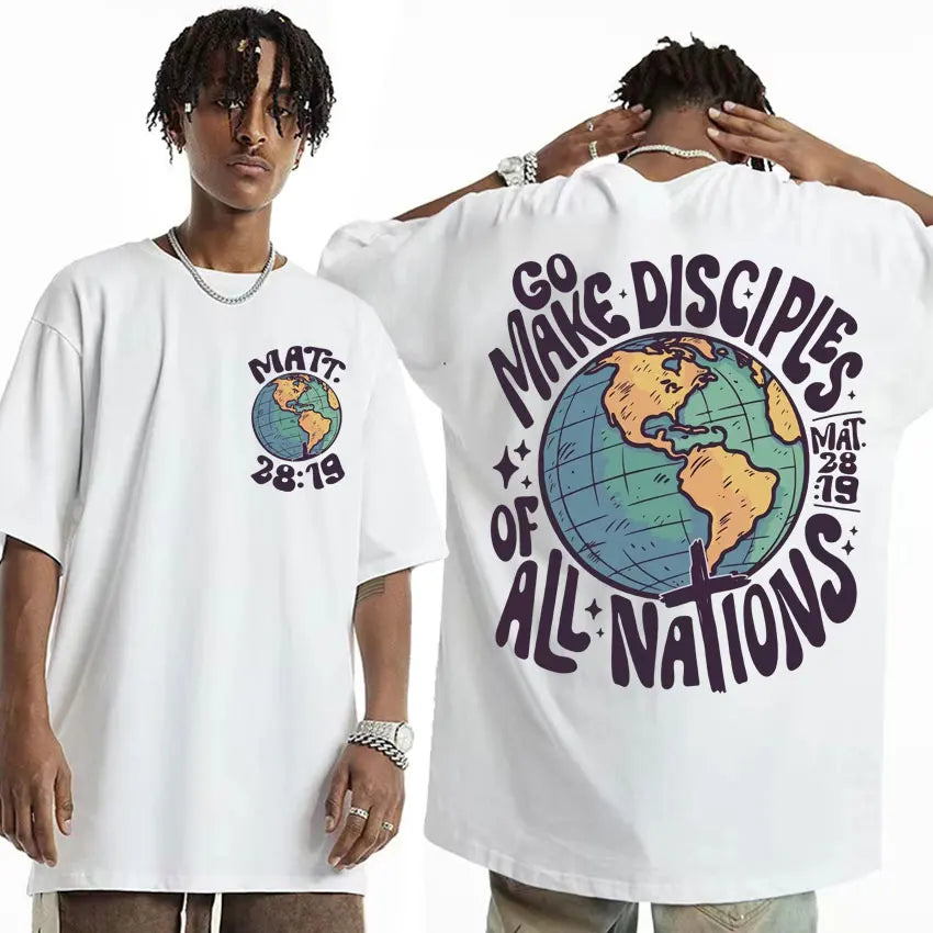 " Go Make Disciples Of All Nations" Cotton T-Shirt